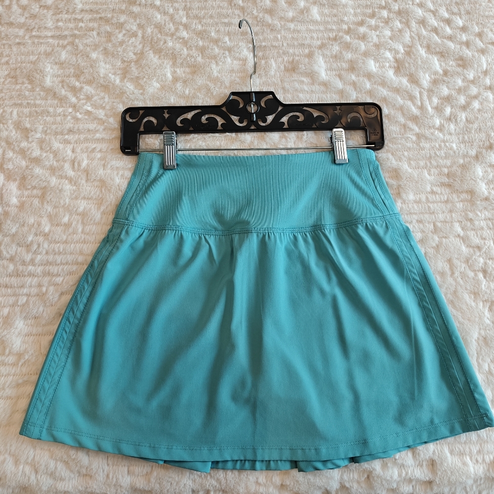 90 Degree By Reflex Teal A-Line Skirt